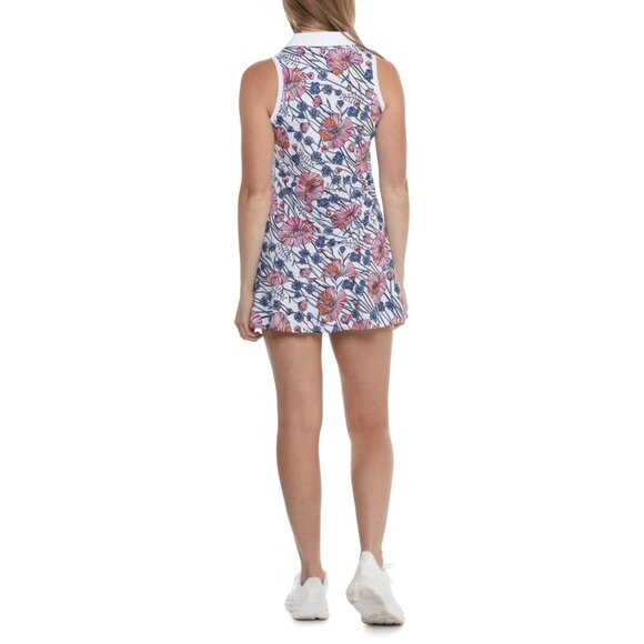 ***Tail Activewear Zena Fold-Over Collar Tennis Dress - UPF 50, Sleeveless*** - Picture 2 of 3